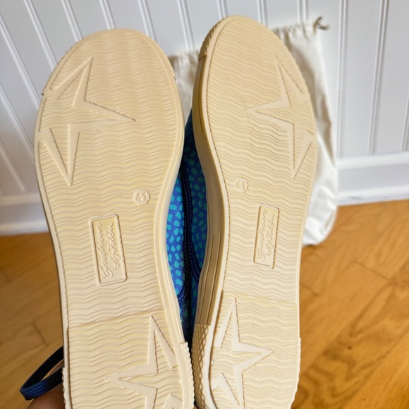 New Gudrun Sjödén Blue Patterned Canvas Sneakers- EU41/US10 - Picture 7 of 9